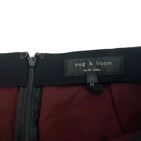 Rag & bone women’s burgundy career pants - Picture 4 of 9
